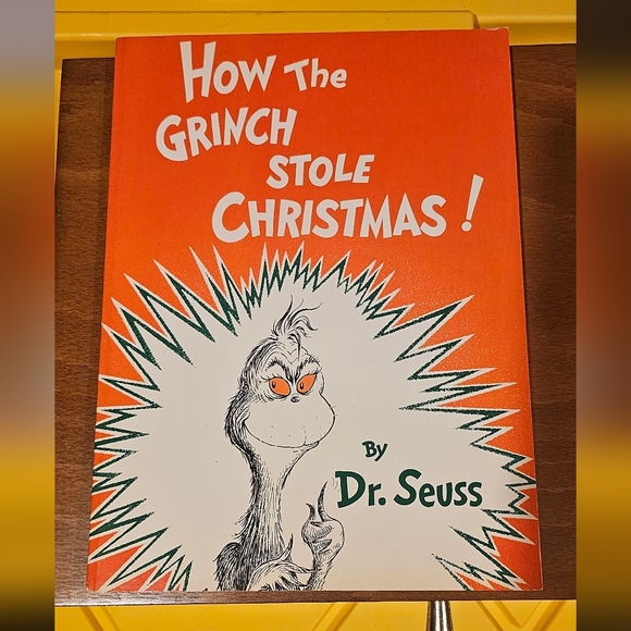 Dr. Seuss Other - Dr. Seuss Grinch Stole Christmas Book - Orange and Green Cover